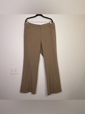 Lane Bryant | Tan Wide-Leg Dress Pants 16 Average